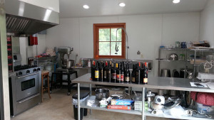 the commercial kitchen on the farm